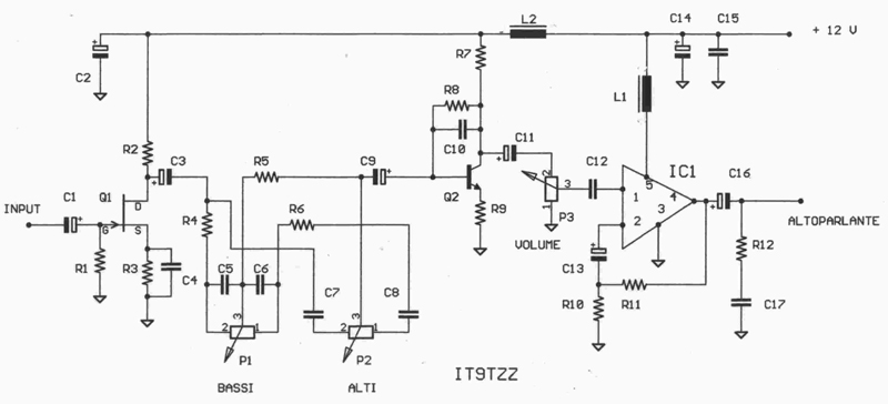 SCHEMA AMPLIFICATORE